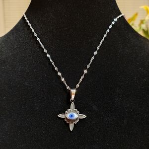 Witches Knot Evil eye Necklace Silver 925